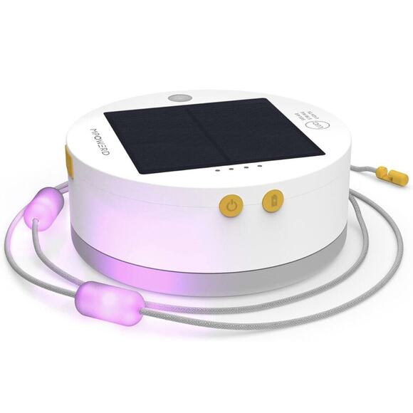Luci Color Solar String Lights + Phone Charger: Color 18' Rechargeable via Solar - Picture 1 of 6